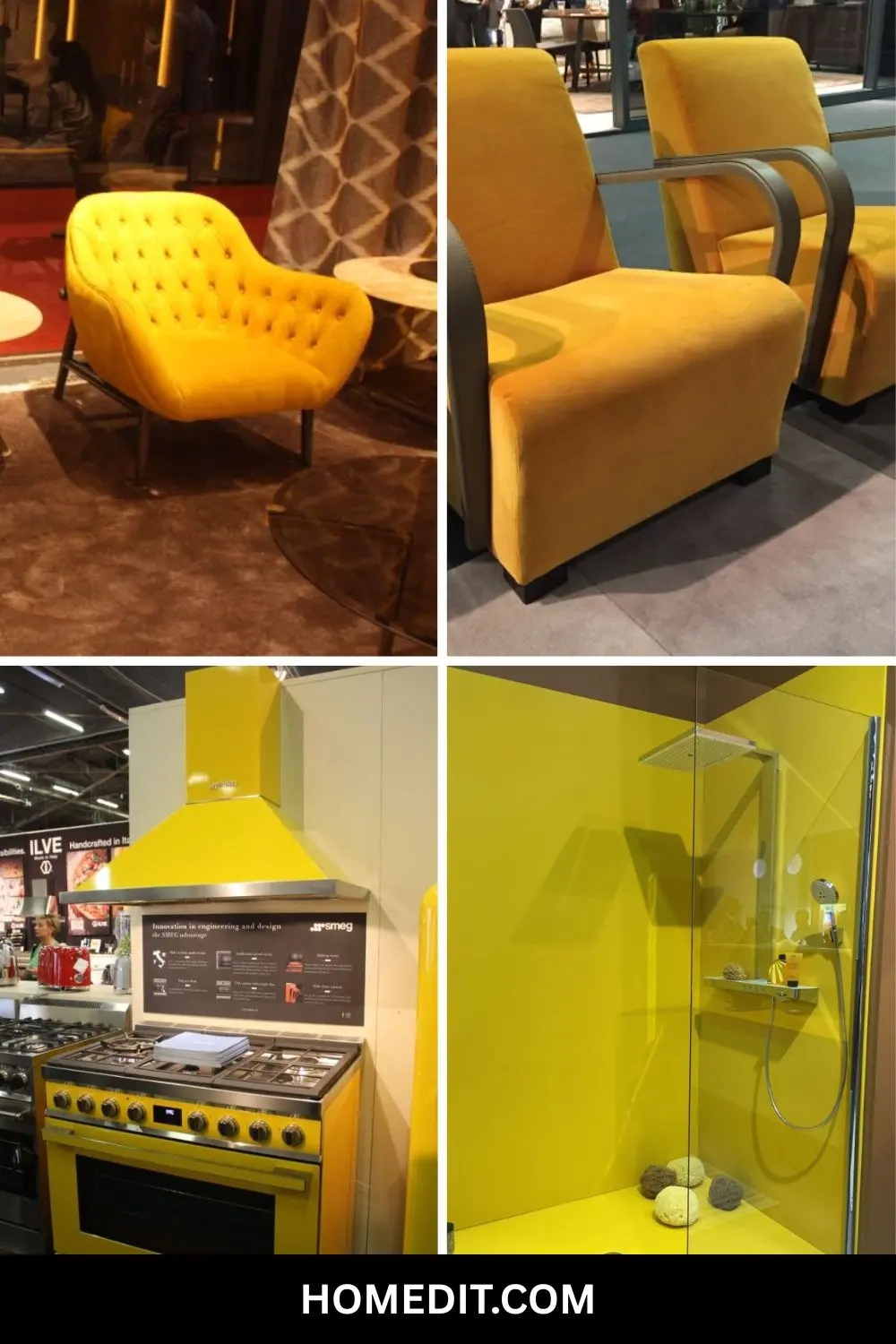 Revitalizarea galbenului: designerii readuc o nuanță retro