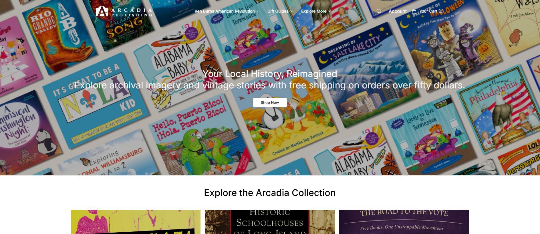 Stored capture of arcadiapublishing.shop
