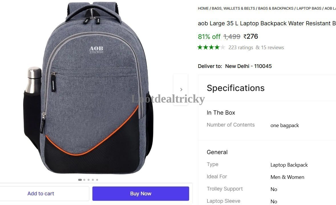   35 L Laptop – Just ₹276 | Limited Time Loot Offer