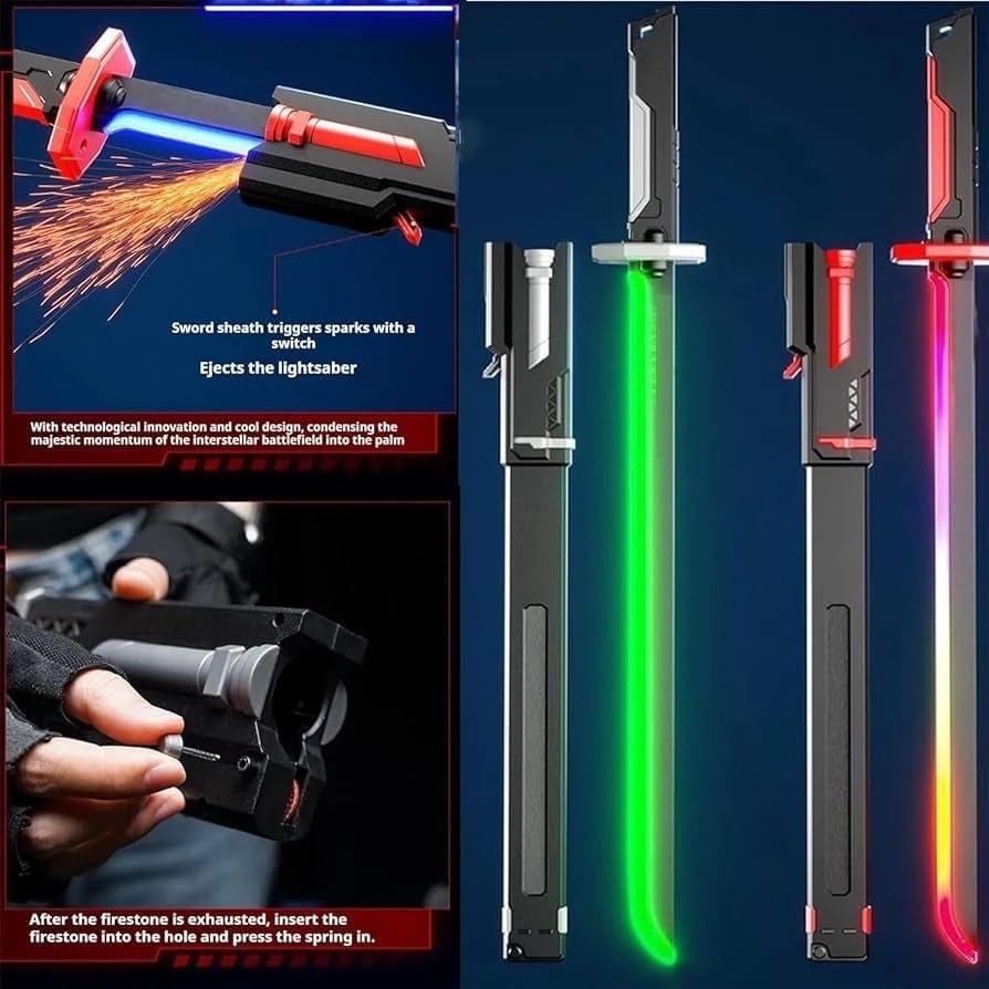 LED Light Up Toy Sword for Kids – Rechargeable Glowing Ninja Sword with Sound Effects, Pretend Play Warrior Weapon Toy for Boys & Girls photo 2