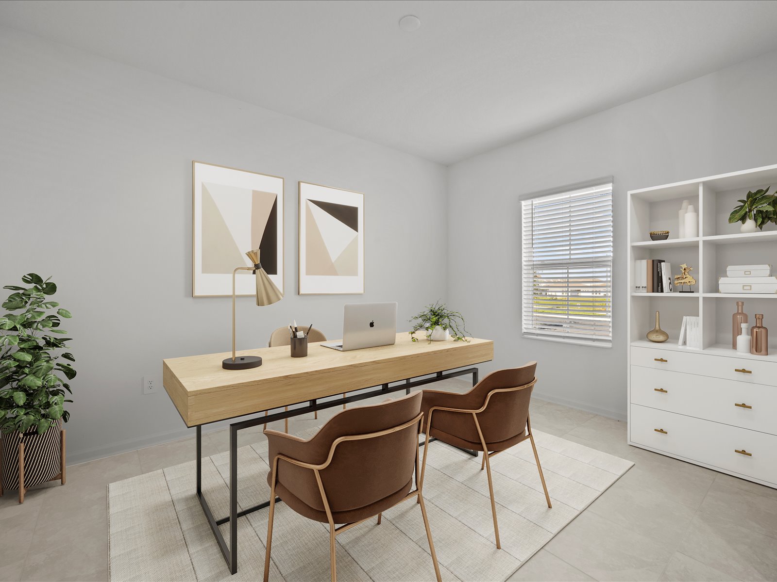 Entry foyer and flex space