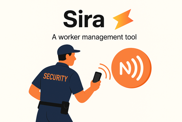 Security guard using NFC tag