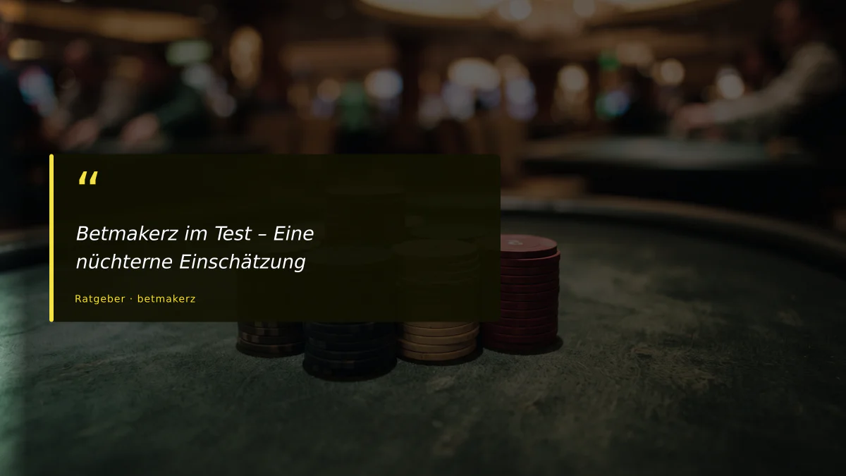 Betmakerz im Test – Eine nüchterne Einschätzung