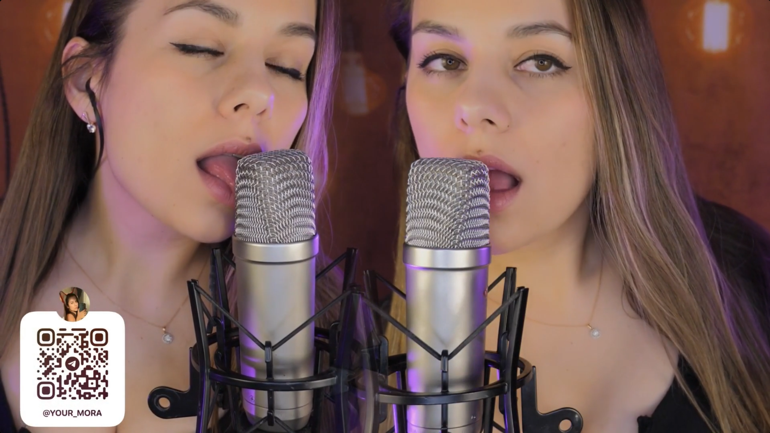 Duo Mics Licking [ HoneyGirl ]