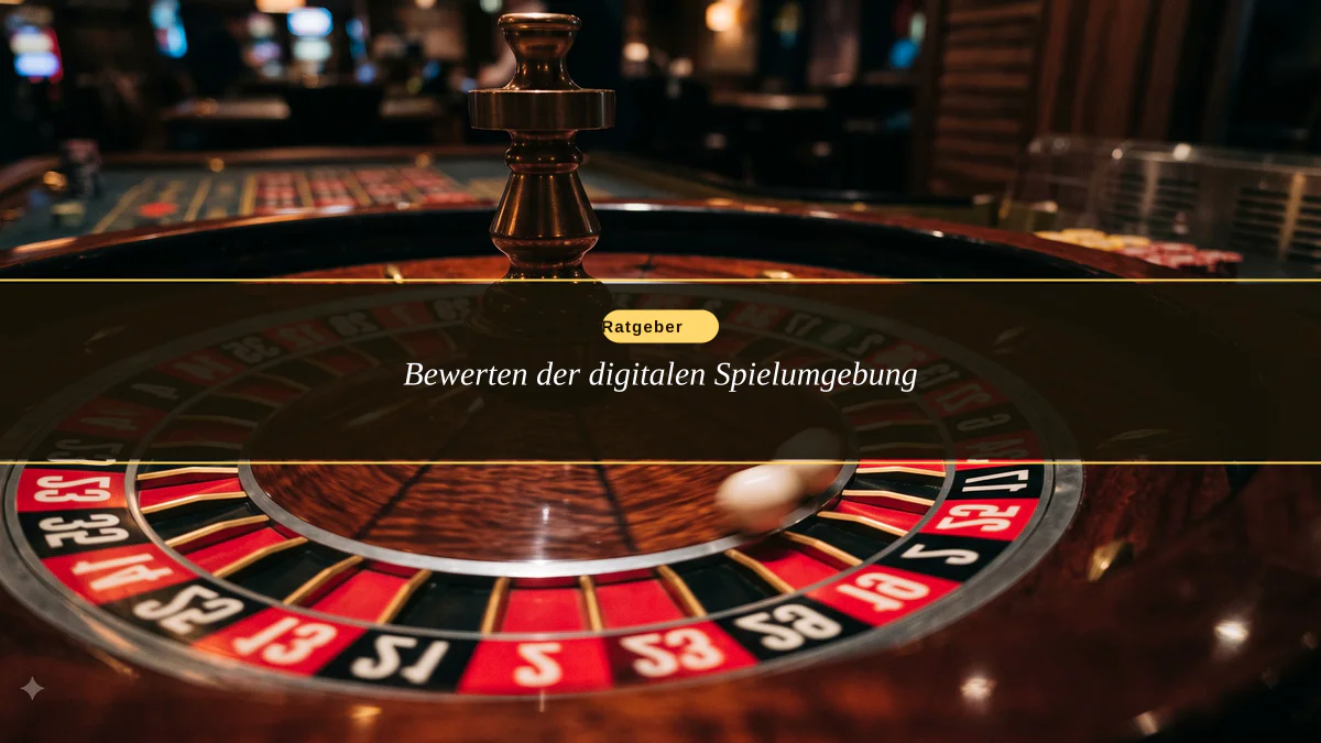 Bewerten der digitalen Spielumgebung