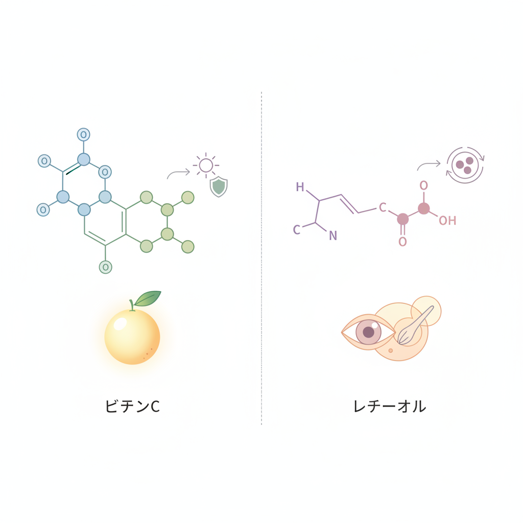 ビタミンCとレチノールの組み合わせで起こりうるトラブル ビタミンCとレチノールとは? 韓国コスメ ビタミンCとレチノールの組み合わせで起こりうるトラブル ビタミンCとレチノールとは? 韓国コスメ