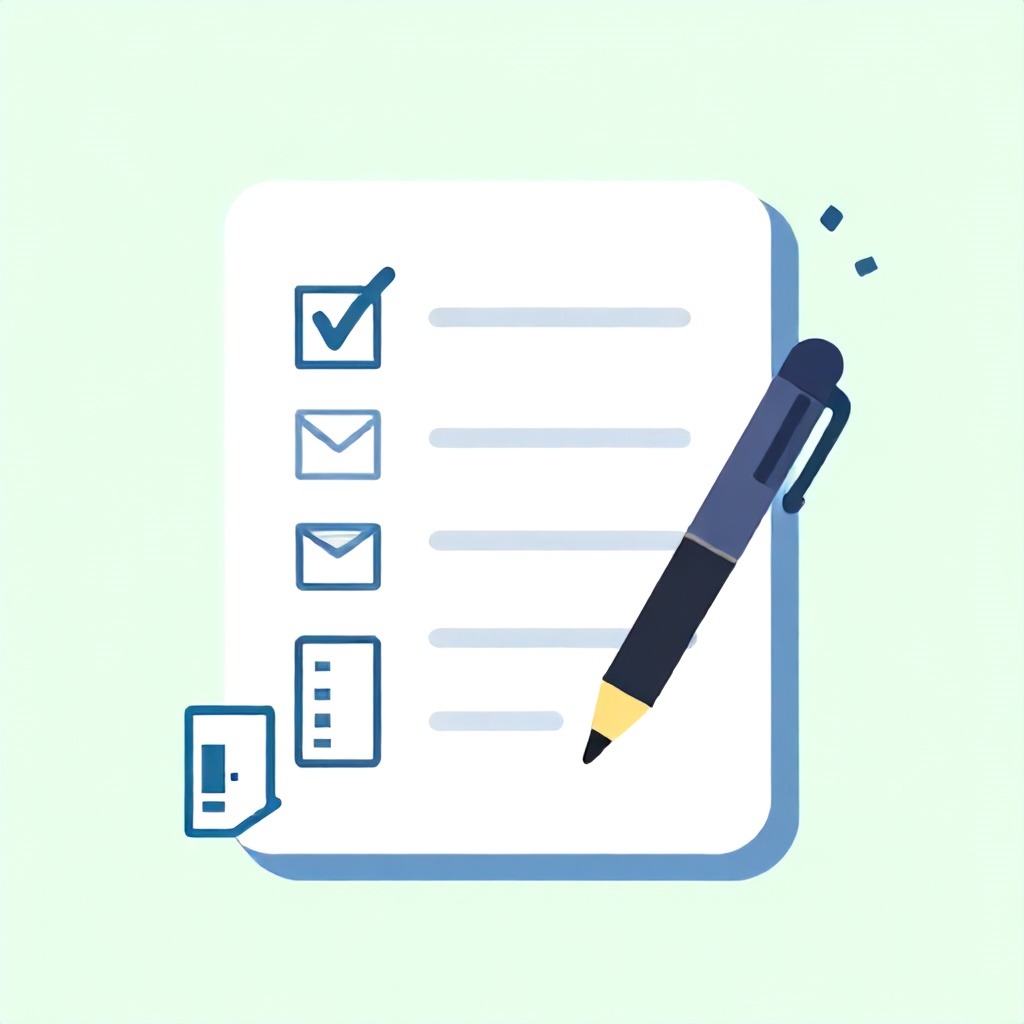 No-code MVP launch checklist with checkmark and related icons