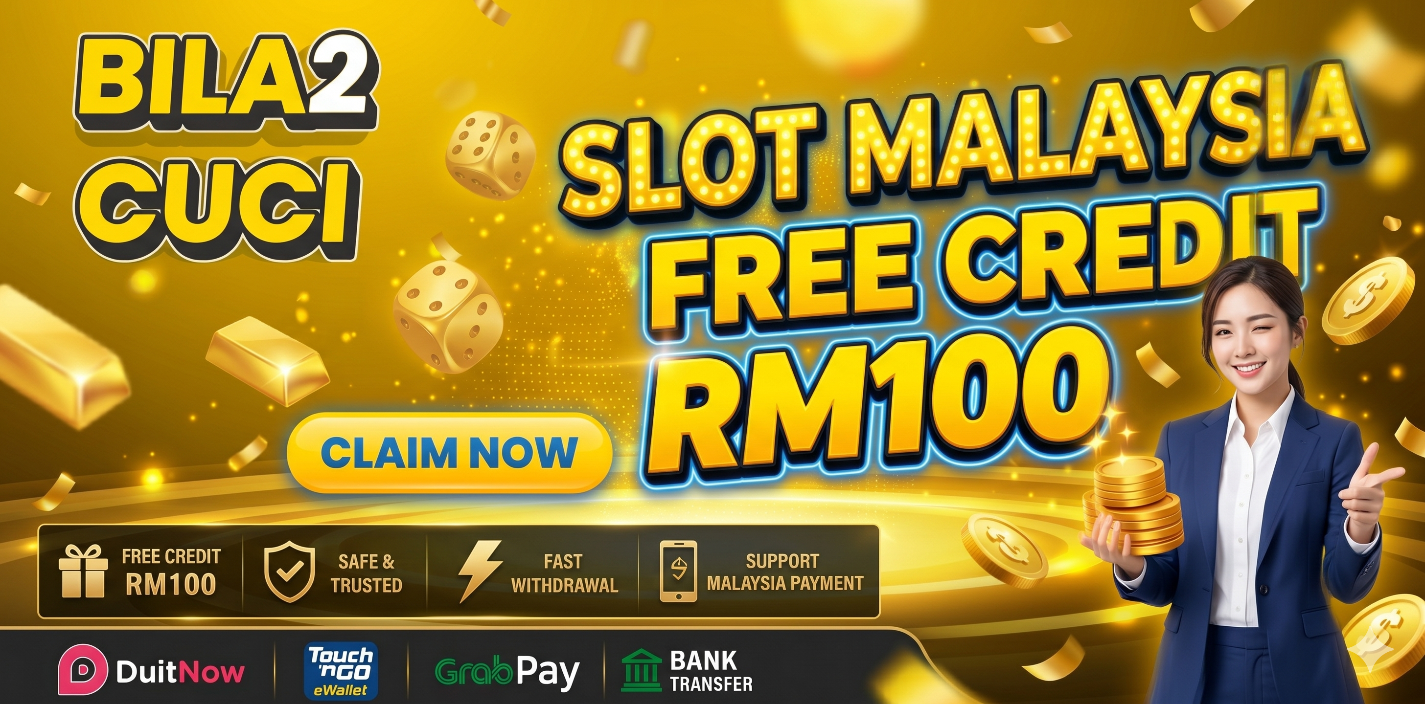 Bila2Cuci's Biggest Promotion: Free Credit Slot