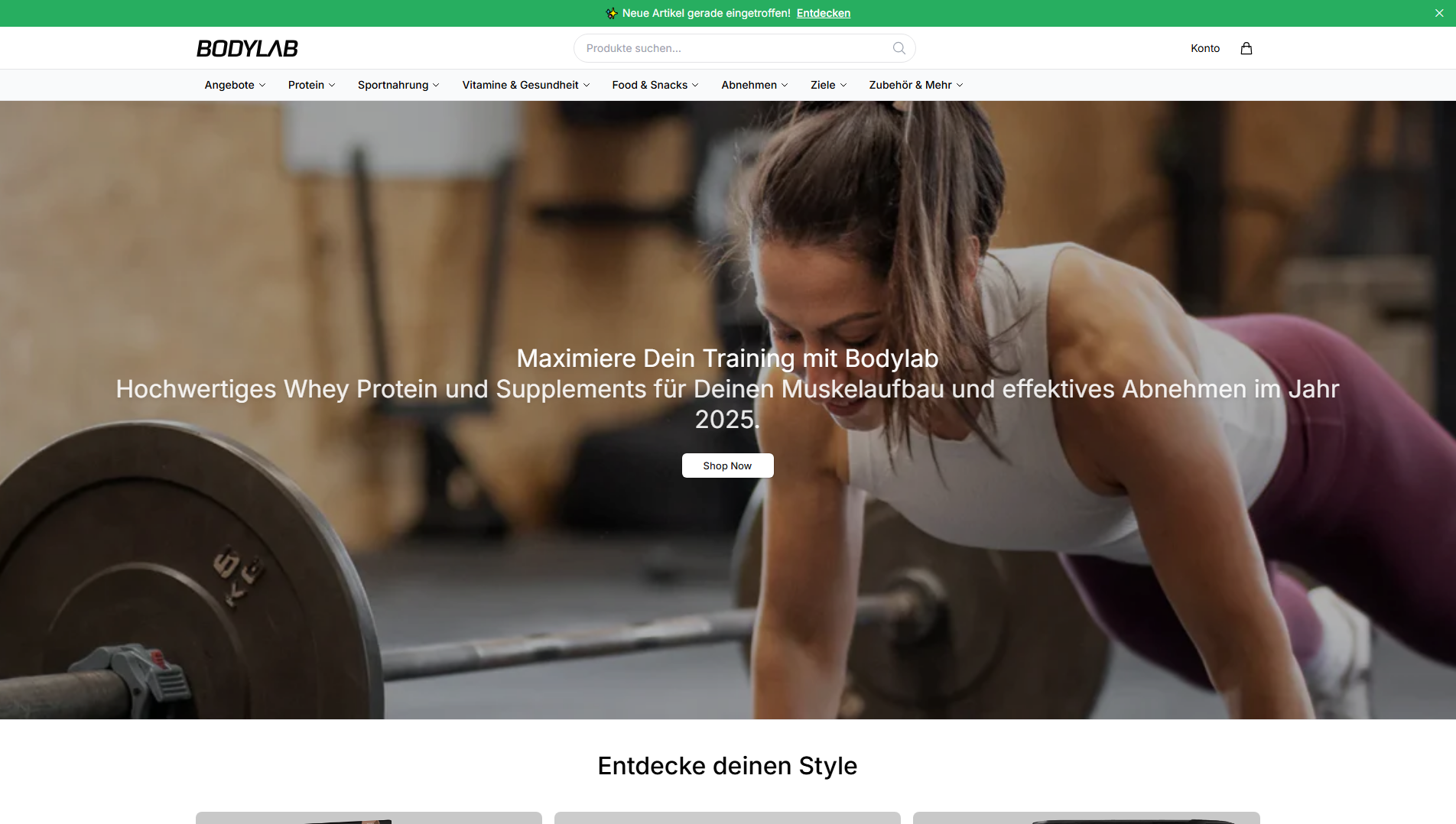 Stored capture of bodylabhq.shop