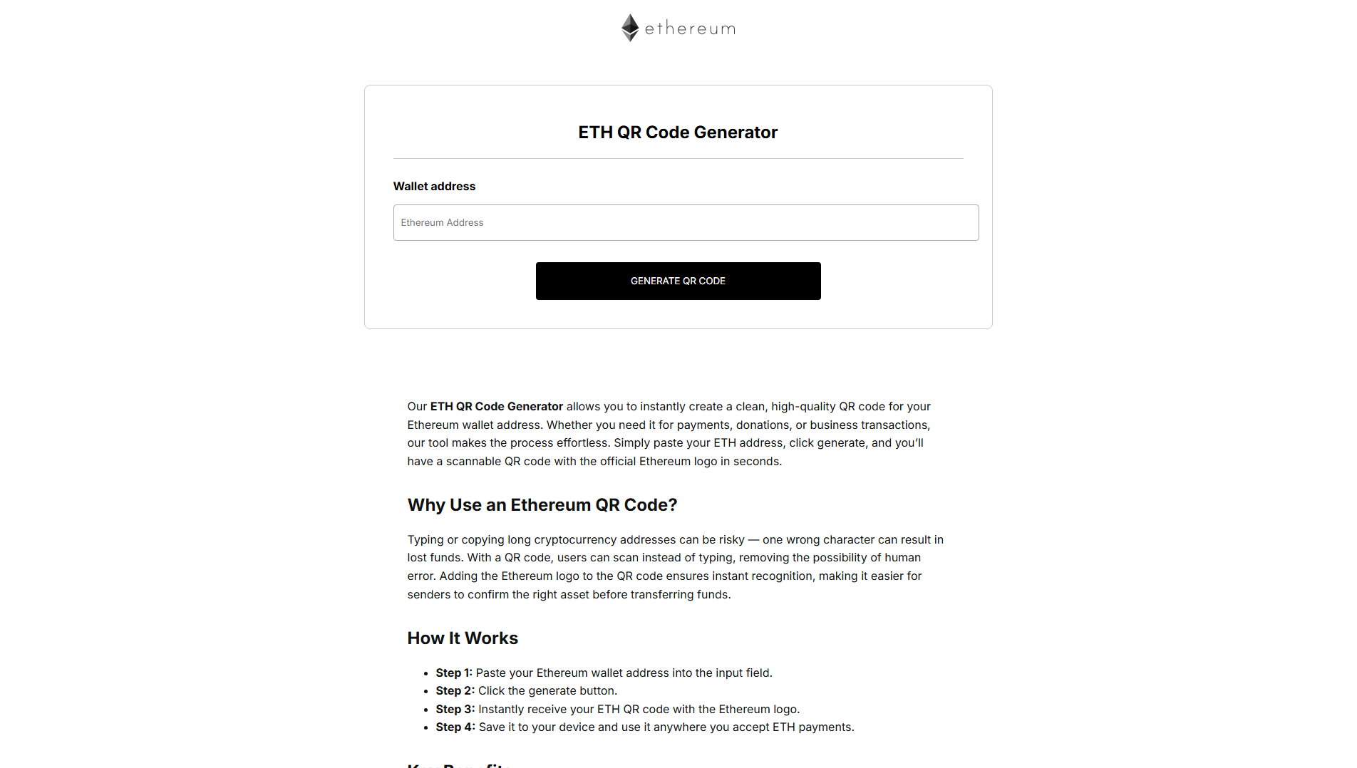 Stored capture of ethereum-qr-code-generator.to