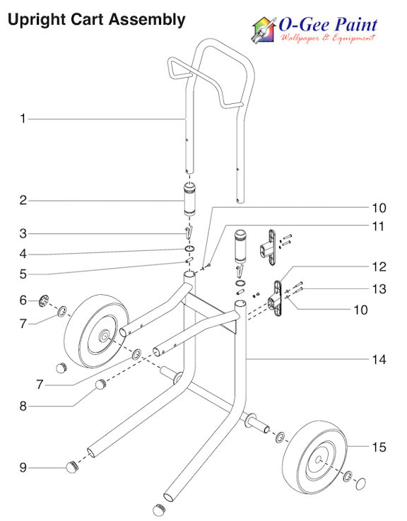 EPX2255 UPRIGHT CART ASSEMBLY