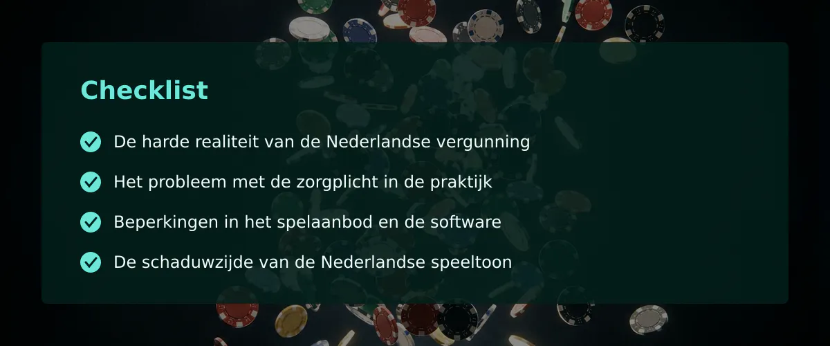 De zoektocht naar een ideal casino binnen de Nederlandse regelgeving — Checklist