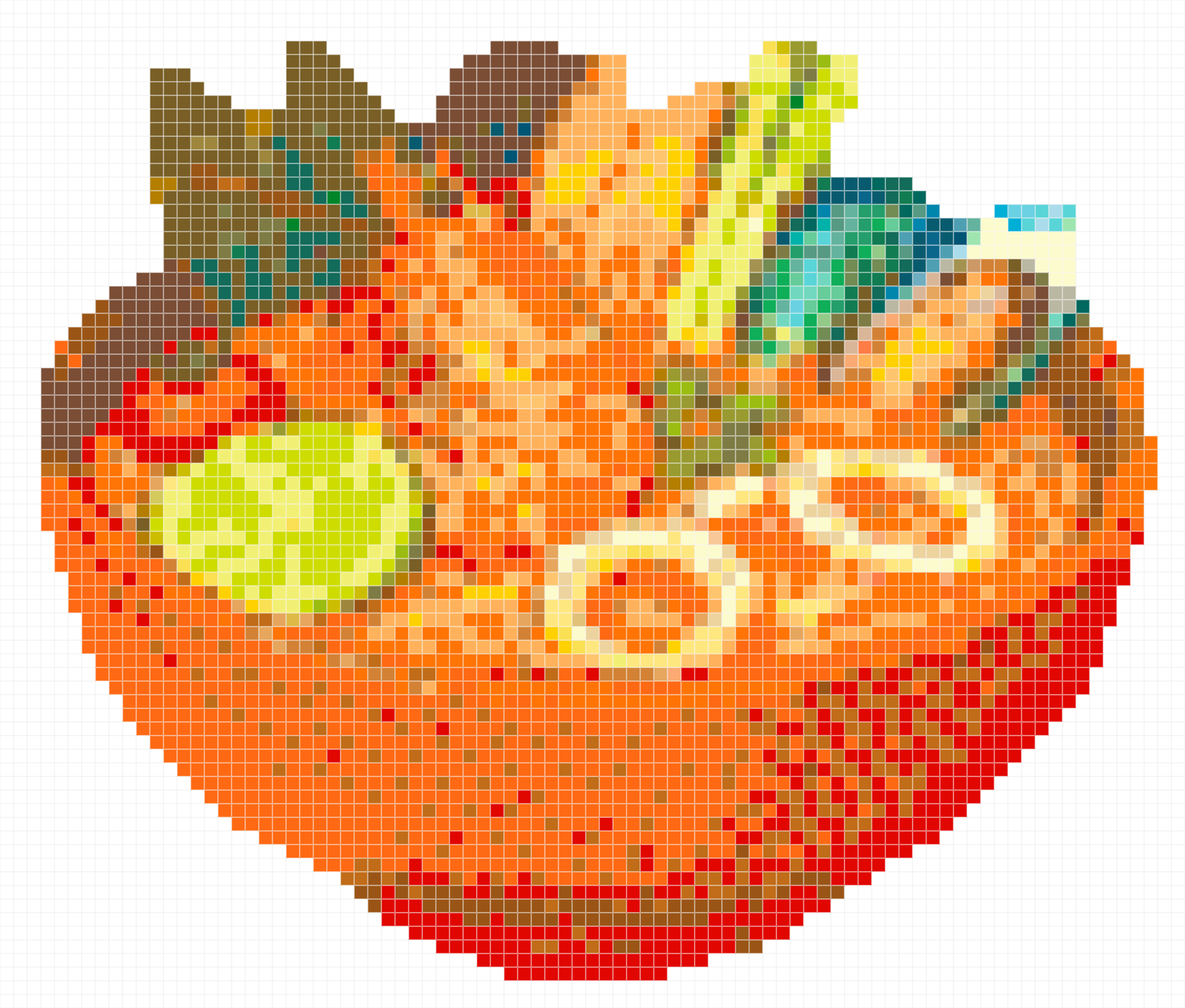 Thai Tom Yum Seafood Soup Bowl Pixel Art Perler Be