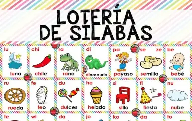 Lotería de Sílabas