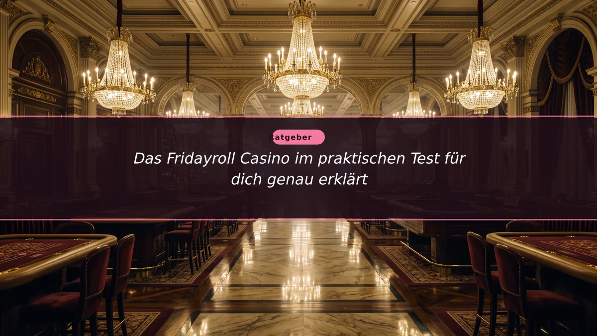 Das Fridayroll Casino im praktischen Test für dich genau erklärt