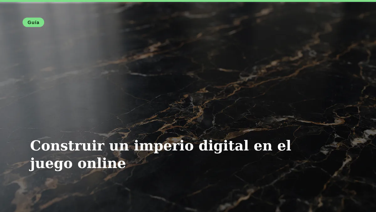 Construir un imperio digital en el juego online