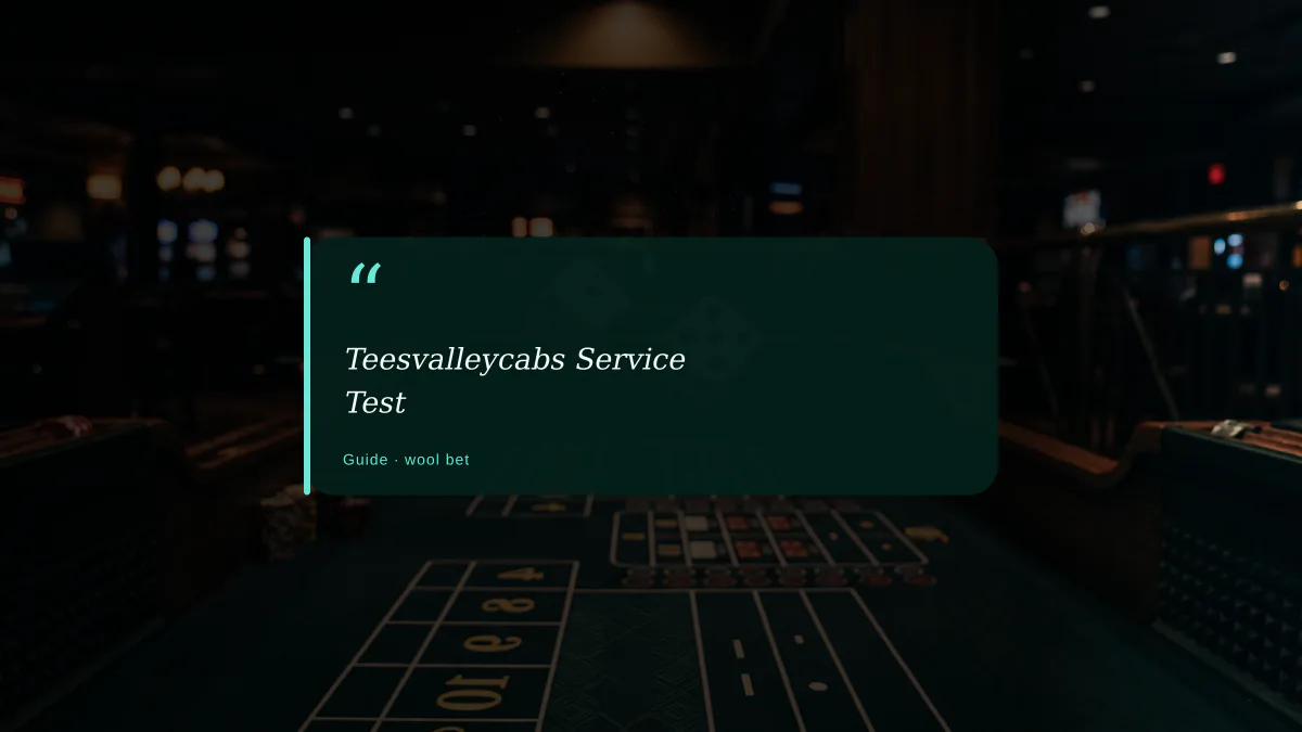 Teesvalleycabs Service Test