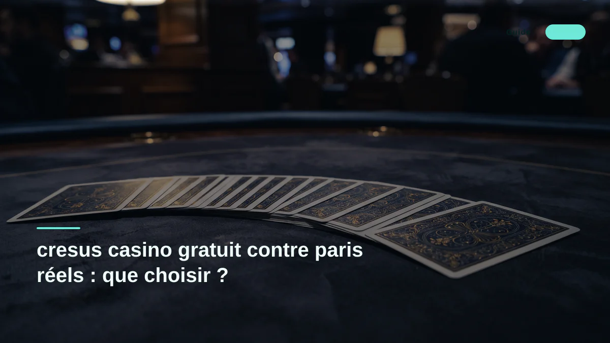 cresus casino gratuit contre paris réels : que choisir ?