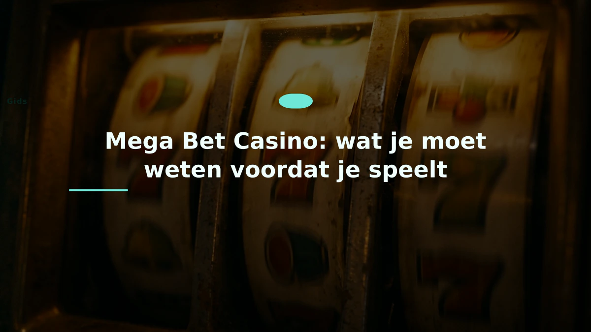 Mega Bet Casino: wat je moet weten voordat je speelt