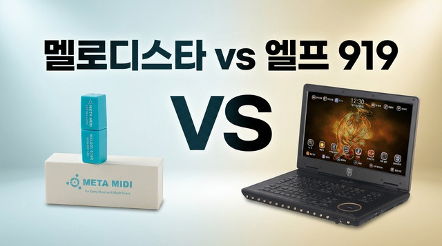 엘프 909 vs 메타미디 멜로디스타 비교