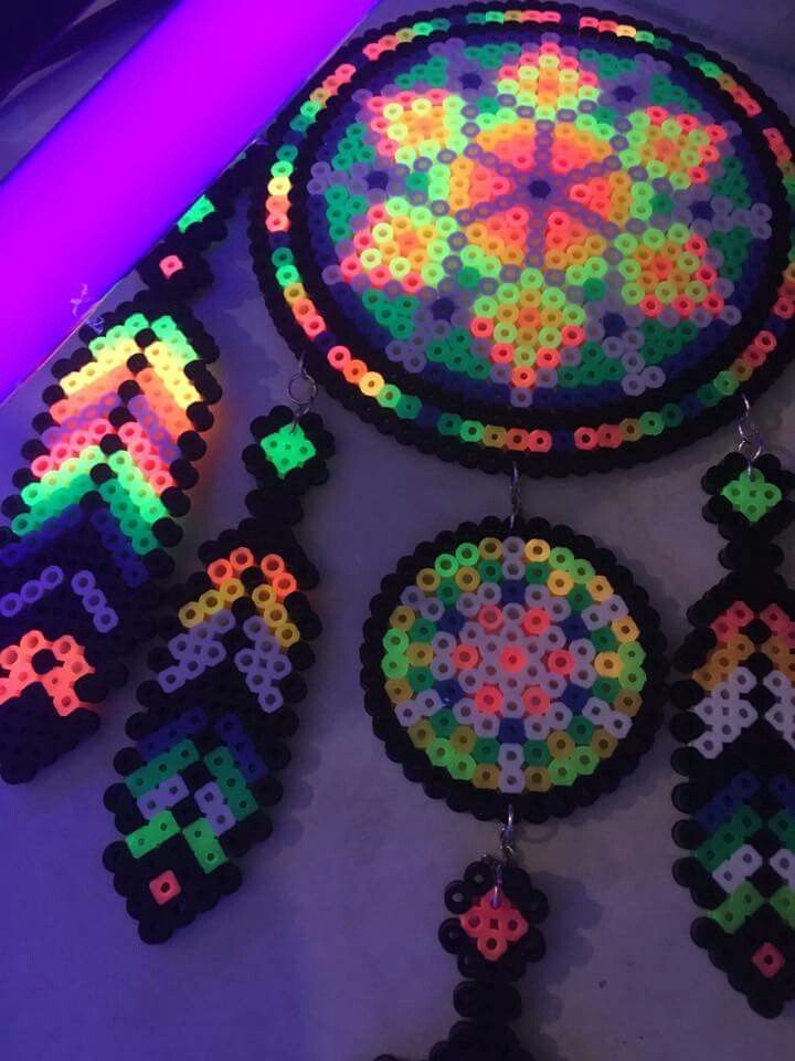 Neon Perler Beads