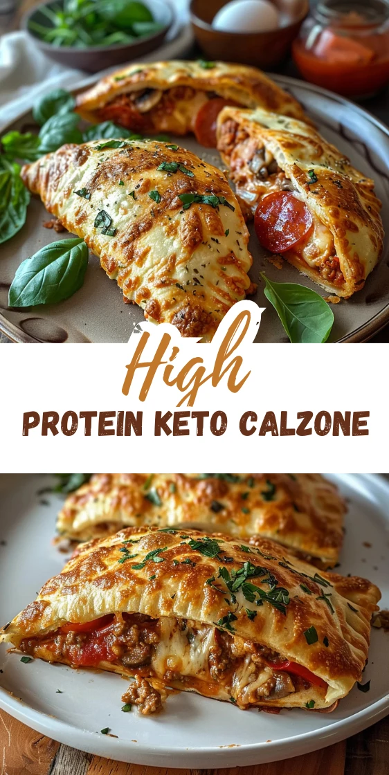 Savory High Protein Keto Calzone You’ll Want Every Week