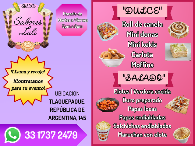 MENÚ SABORES LULI