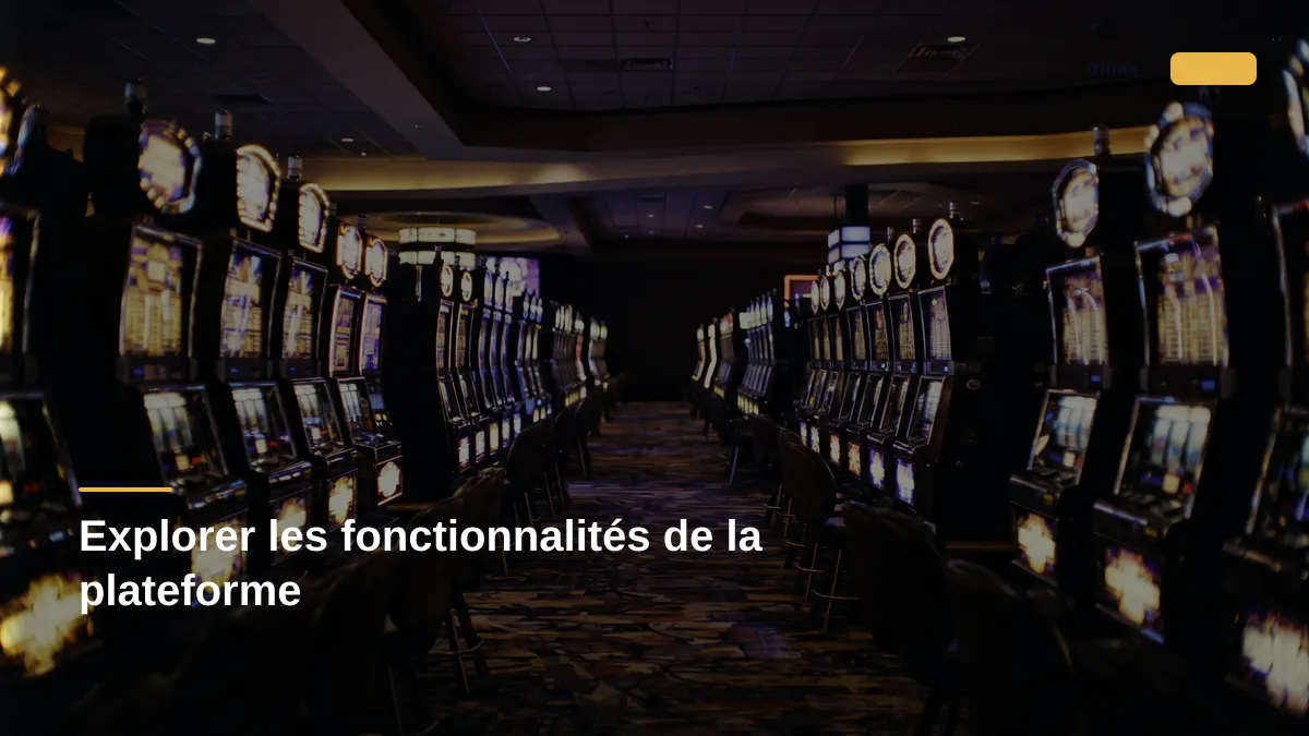 Explorer les fonctionnalités de la plateforme