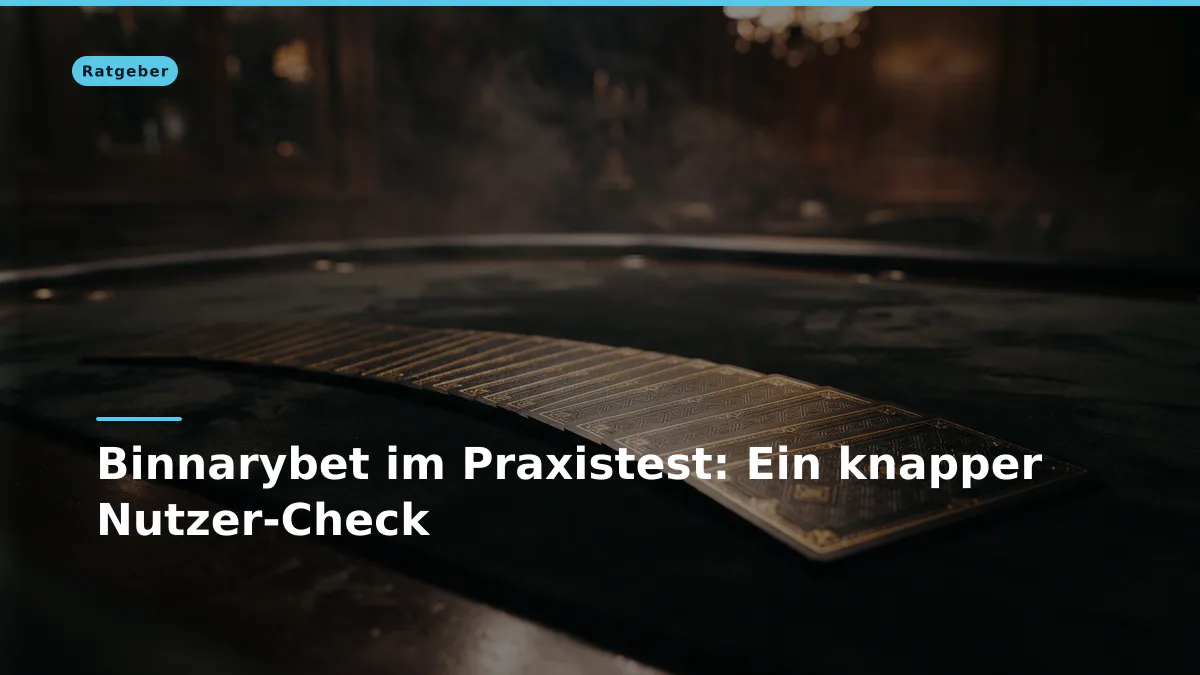 Binnarybet im Praxistest: Ein knapper Nutzer-Check