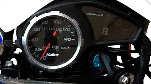 Moto Keller Miracle 150 Azul de perfil