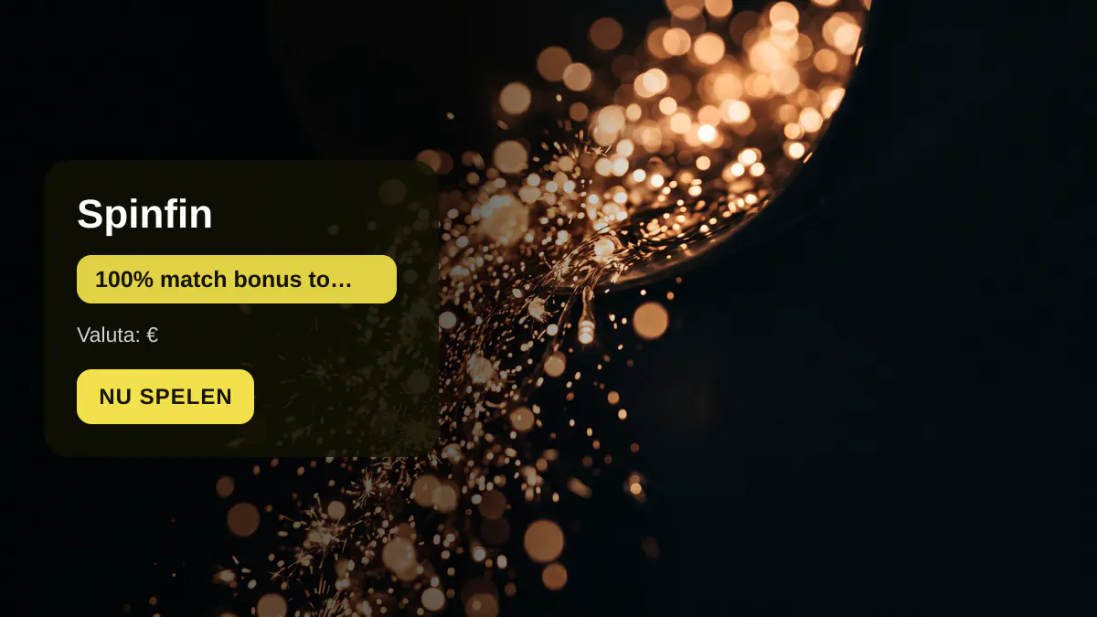 Spinfin casino — welkomstbonus 100% match bonus tot €2.000 + 150 FS, betalingen: Visa, Mastercard, Skrill, Neteller, Paysafecard
