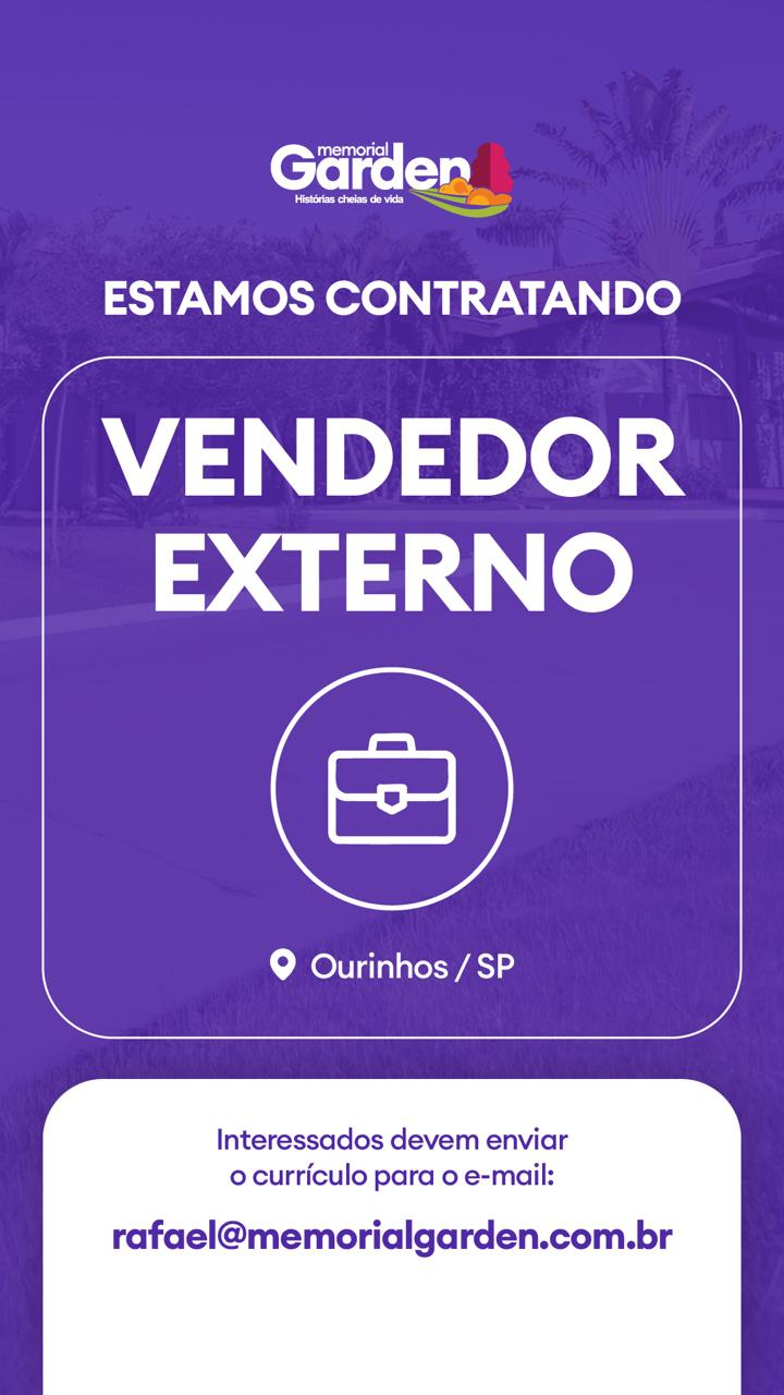 VAGA PARA VENDEDOR EXTERNO - Imagem 1