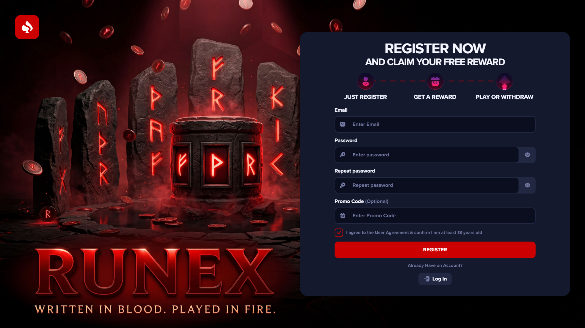 Forensic screenshot of [REDACTED] showing the phishing page layout