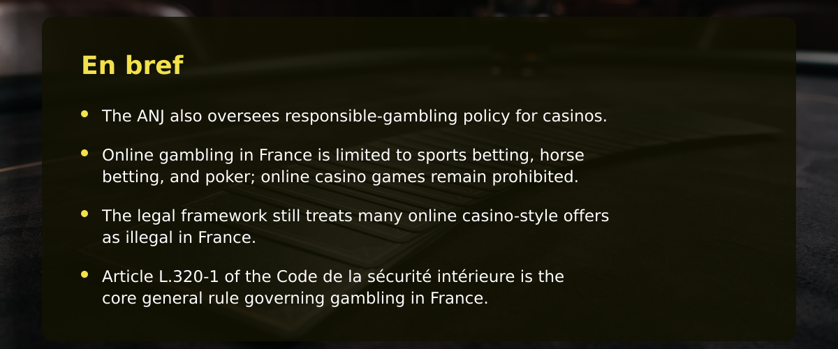 Code bonus sans dépôt casino : nos repères pour jouer en France — En bref