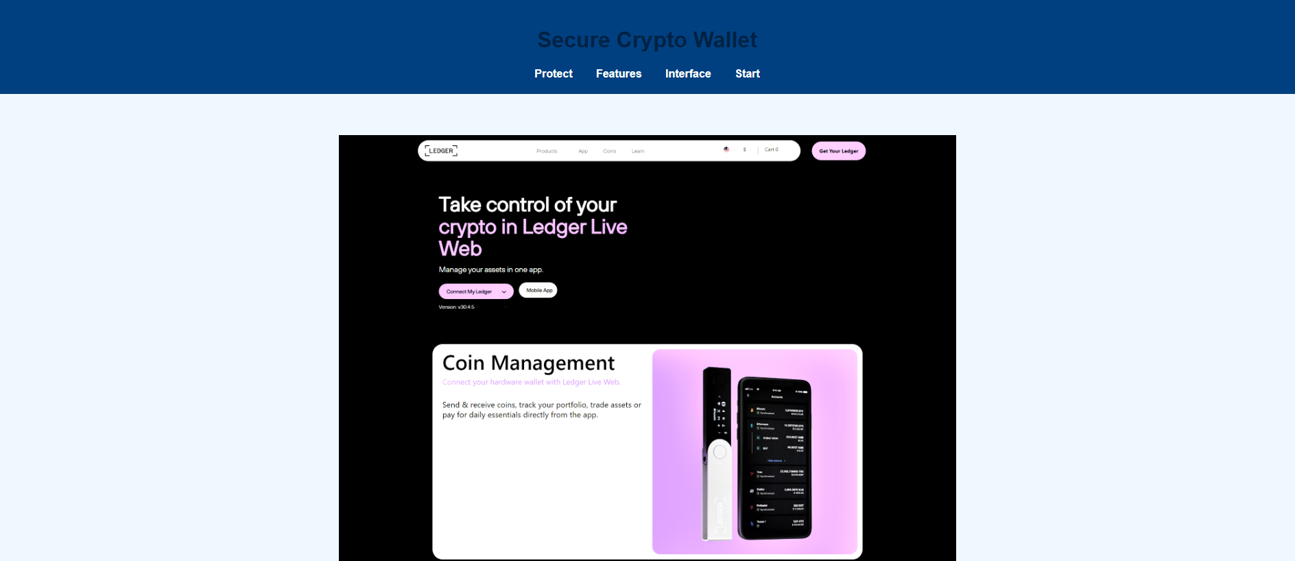 Screenshot of usb-ledger.pages.dev