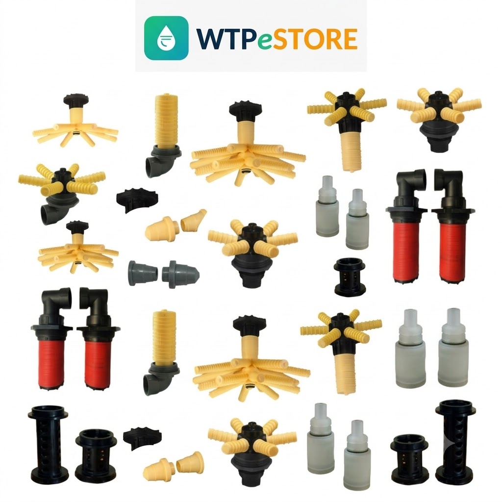 Distribution system strainer and laterals