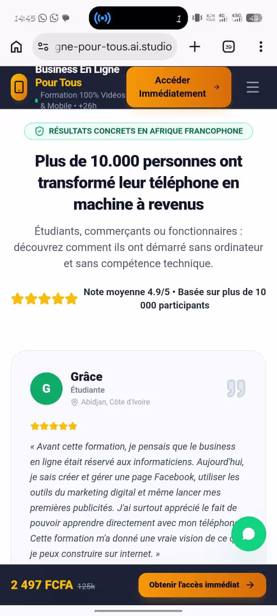 Cas 5 Page Après