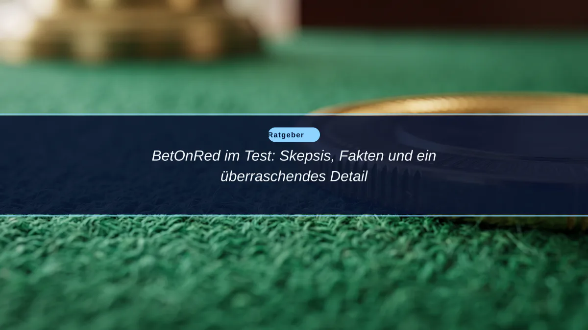 BetOnRed im Test: Skepsis, Fakten und ein überraschendes Detail