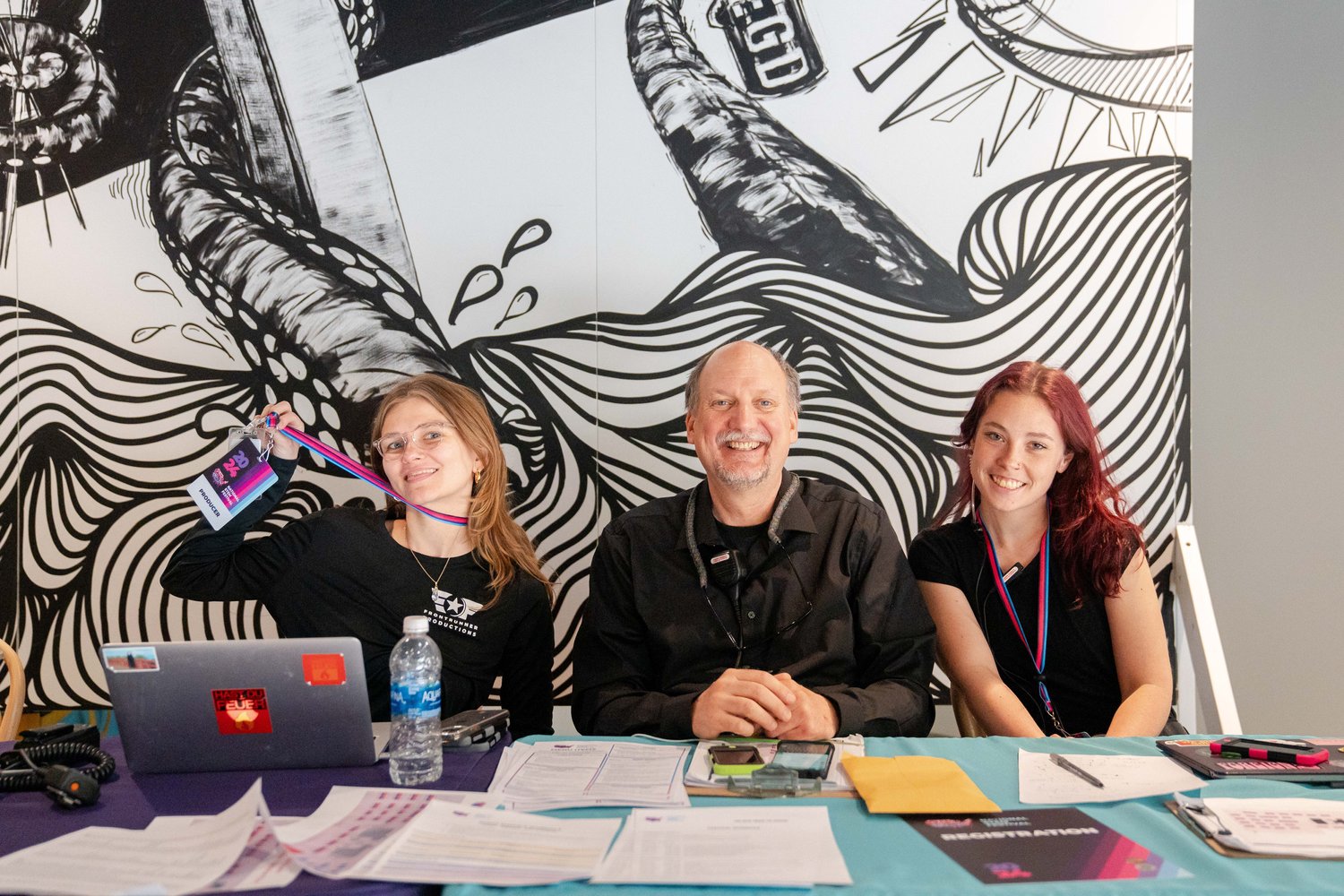 Volunteers at the National STEM Festival