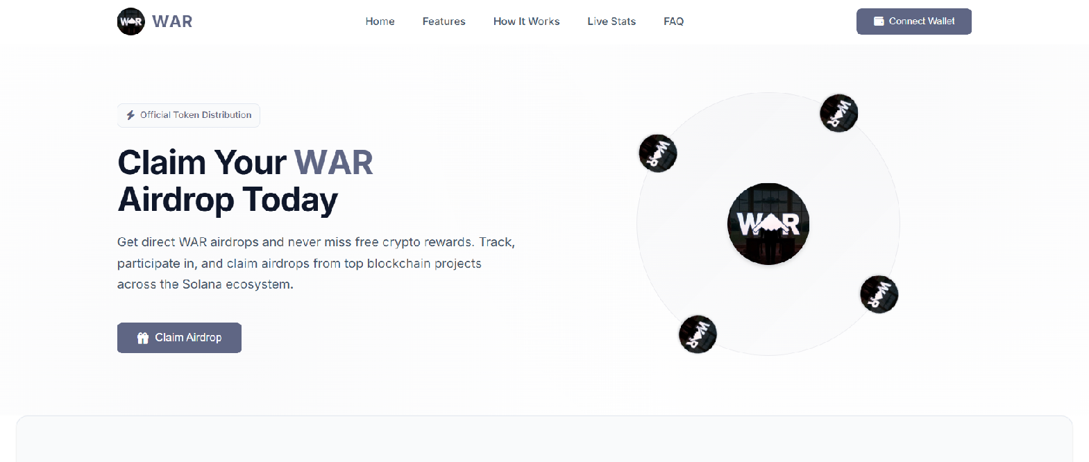 Screenshot of war-sol.live