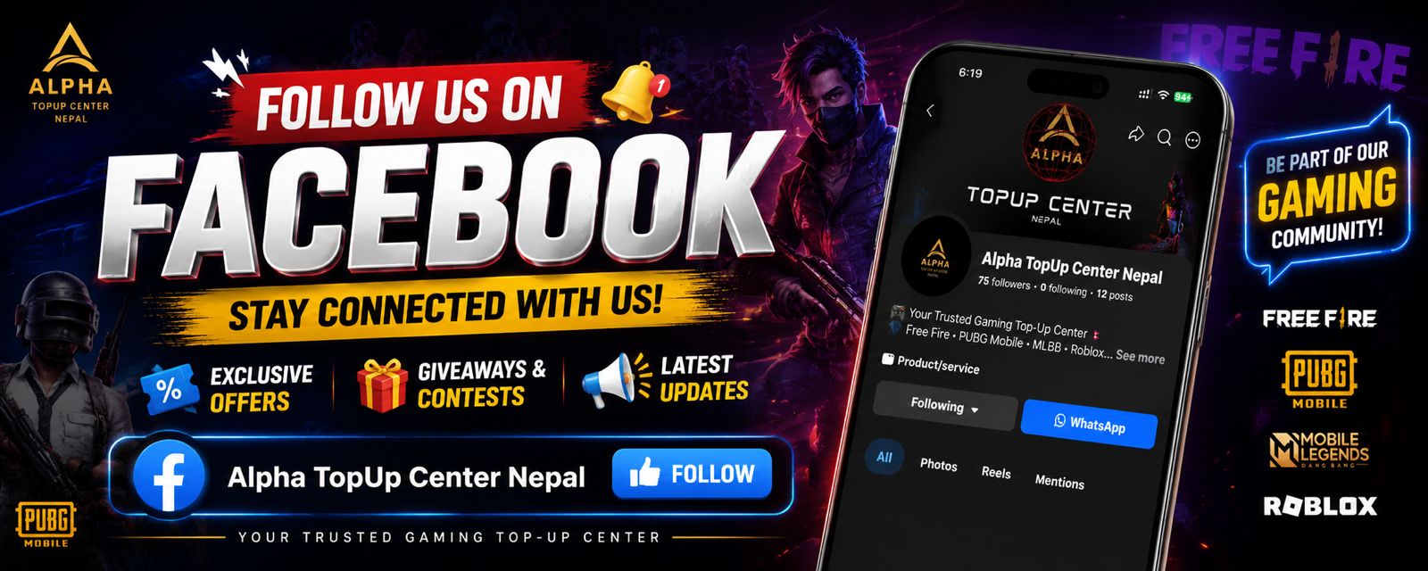 Follow On Facebok