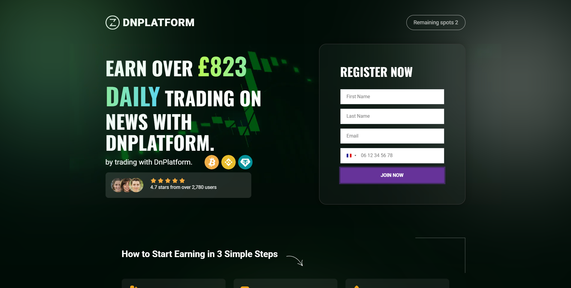 Screenshot of dnplatformpro.com