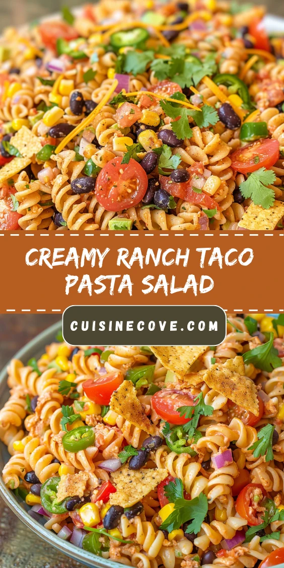 Creamy Ranch Taco Pasta Salad
