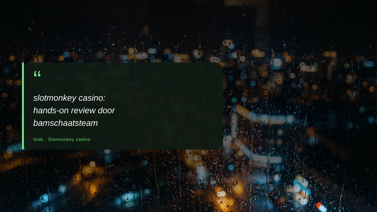 slotmonkey casino: hands-on review door bamschaatsteam