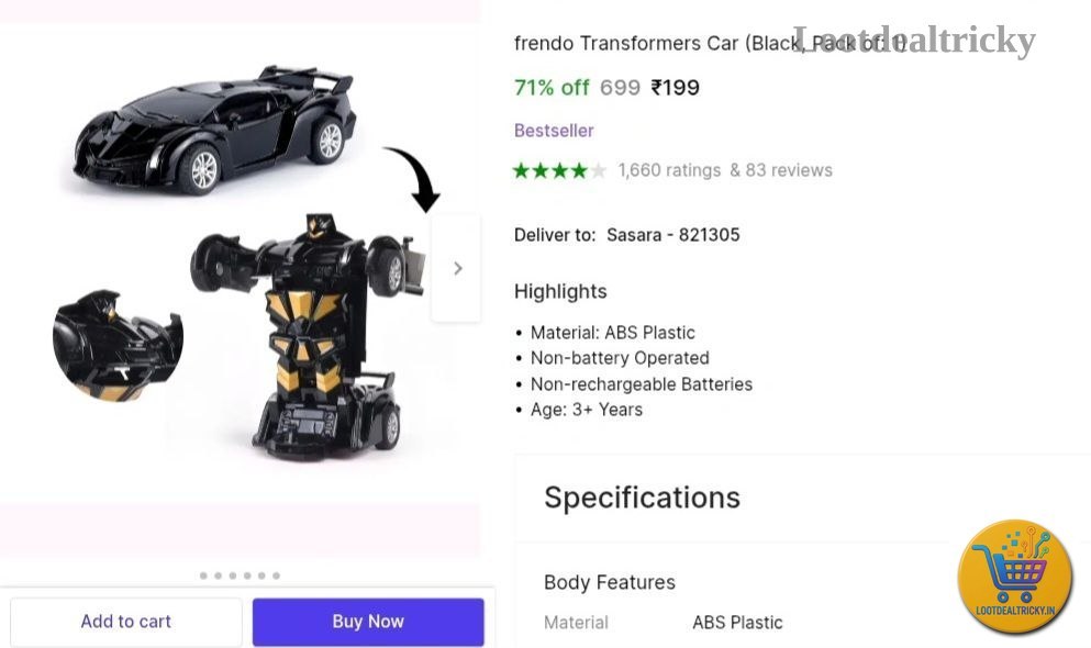 Transformers Car 199 – Just ₹199 | Top Unbeatable Deal Transformers Car 199 – Just ₹199 | Top Unbeatable Deal