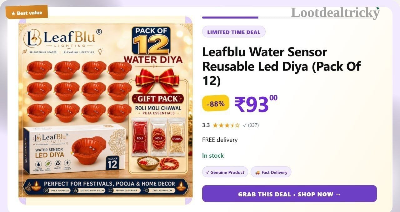 Leafblu Water Sensor – Just ₹93 | Loot Lo