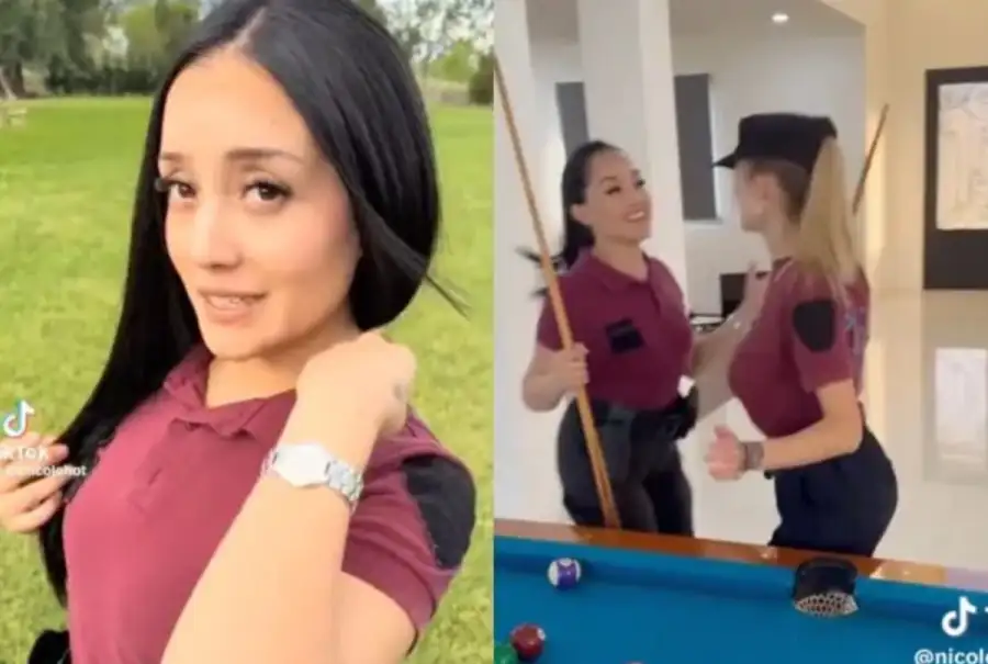 Una policía en TikTok, un uniforme en disputa