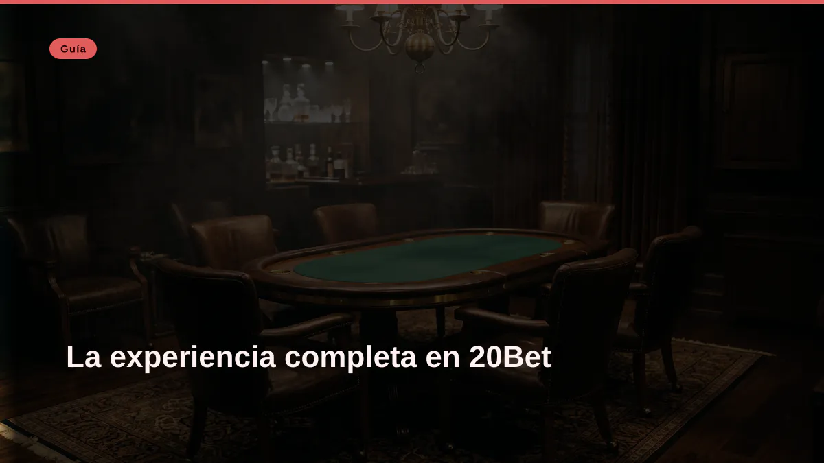 La experiencia completa en 20Bet