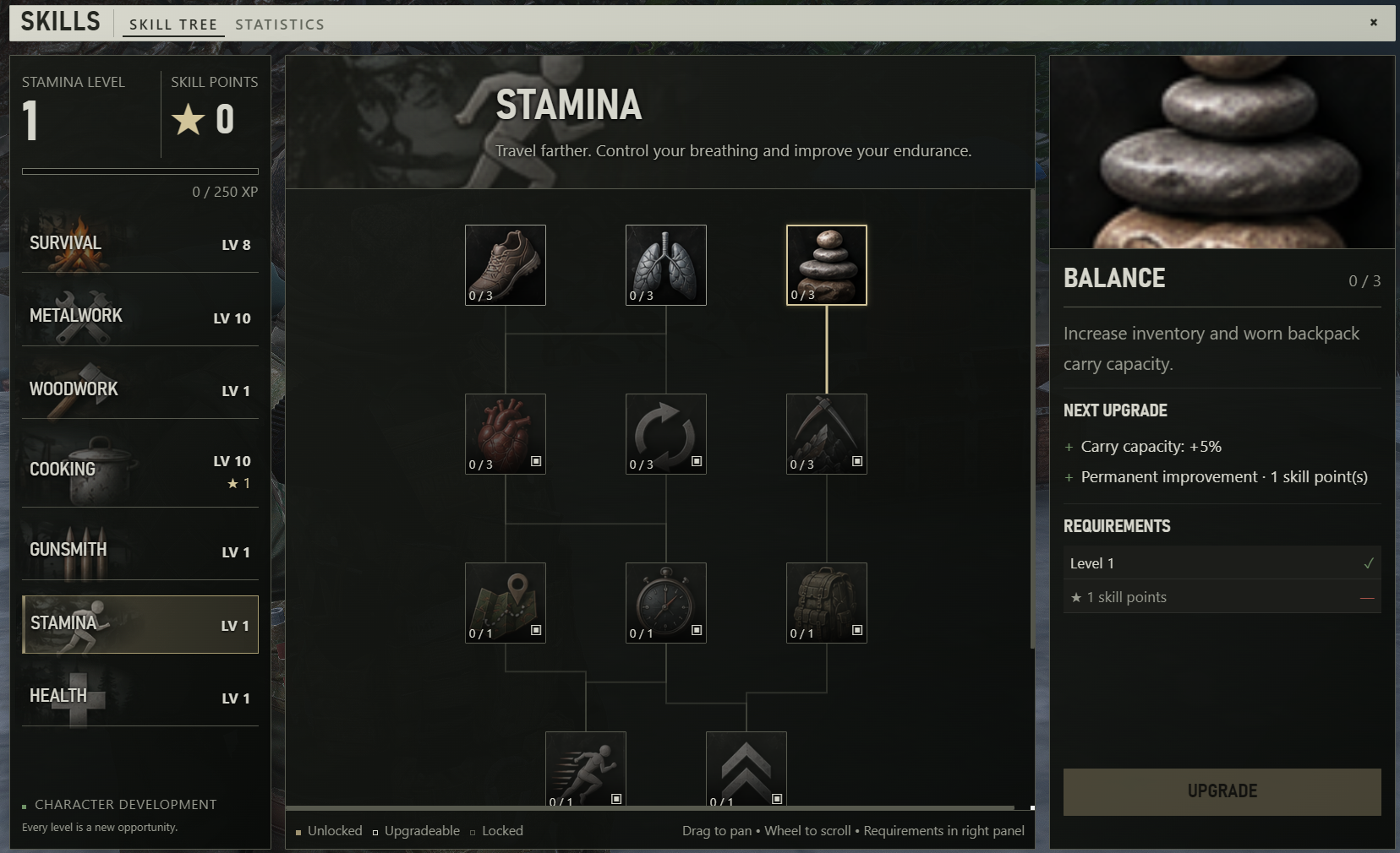 SKILL-BASED CARRY CAPACITY