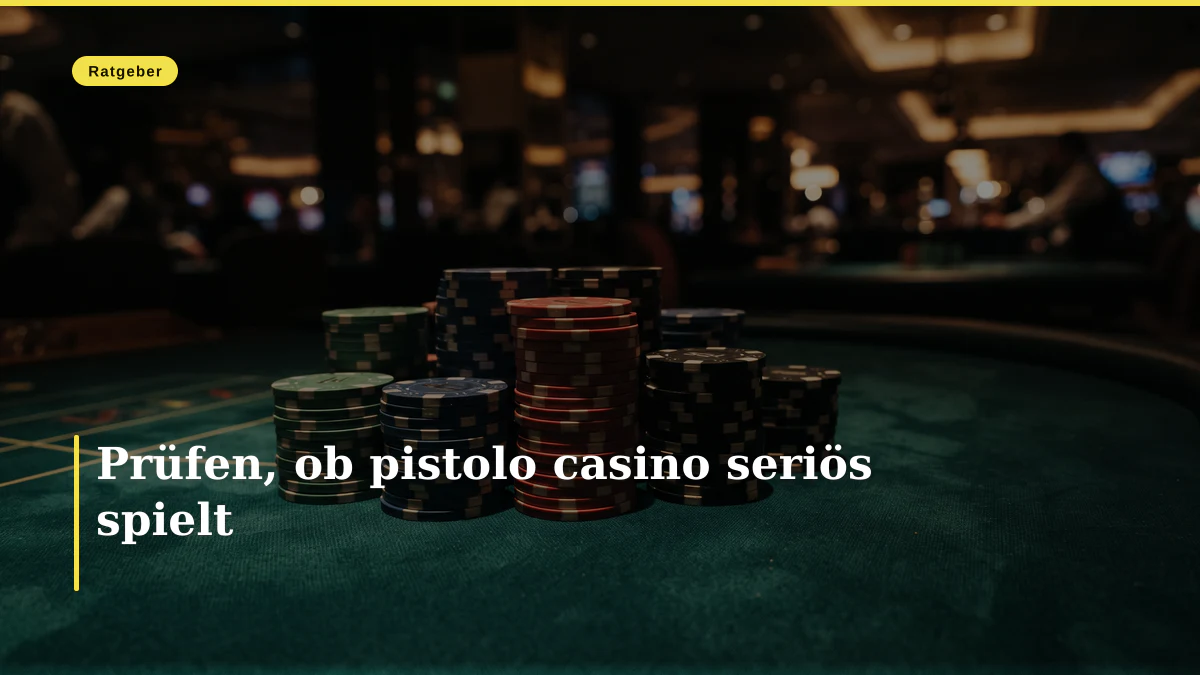 Prüfen, ob pistolo casino seriös spielt